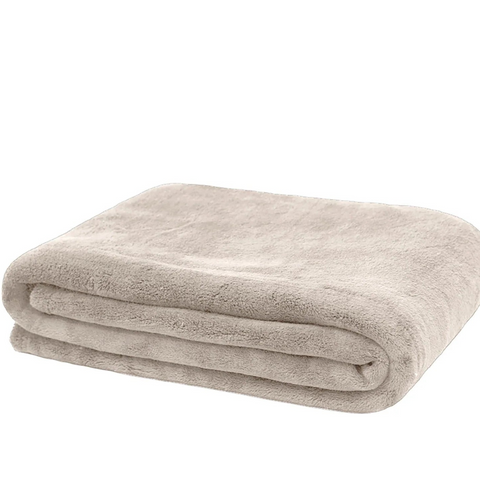 Extra soft natural stone colour leg blanket